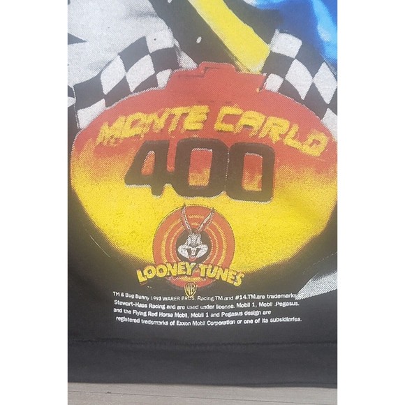 Jeff Gordon Tshirt All Over Print Bugs Bunny Monte Carlo 400 Looney Tunes New LG - Picture 5 of 11